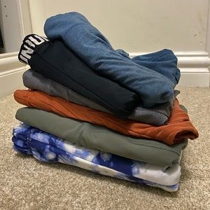 Lot of small leggings and lounge pants